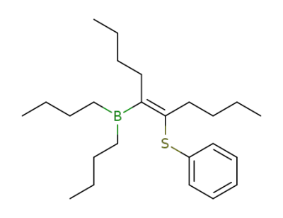 Dibutyl-((E)-1-butyl-2-phenylsulfanyl-hex-1-enyl)-borane